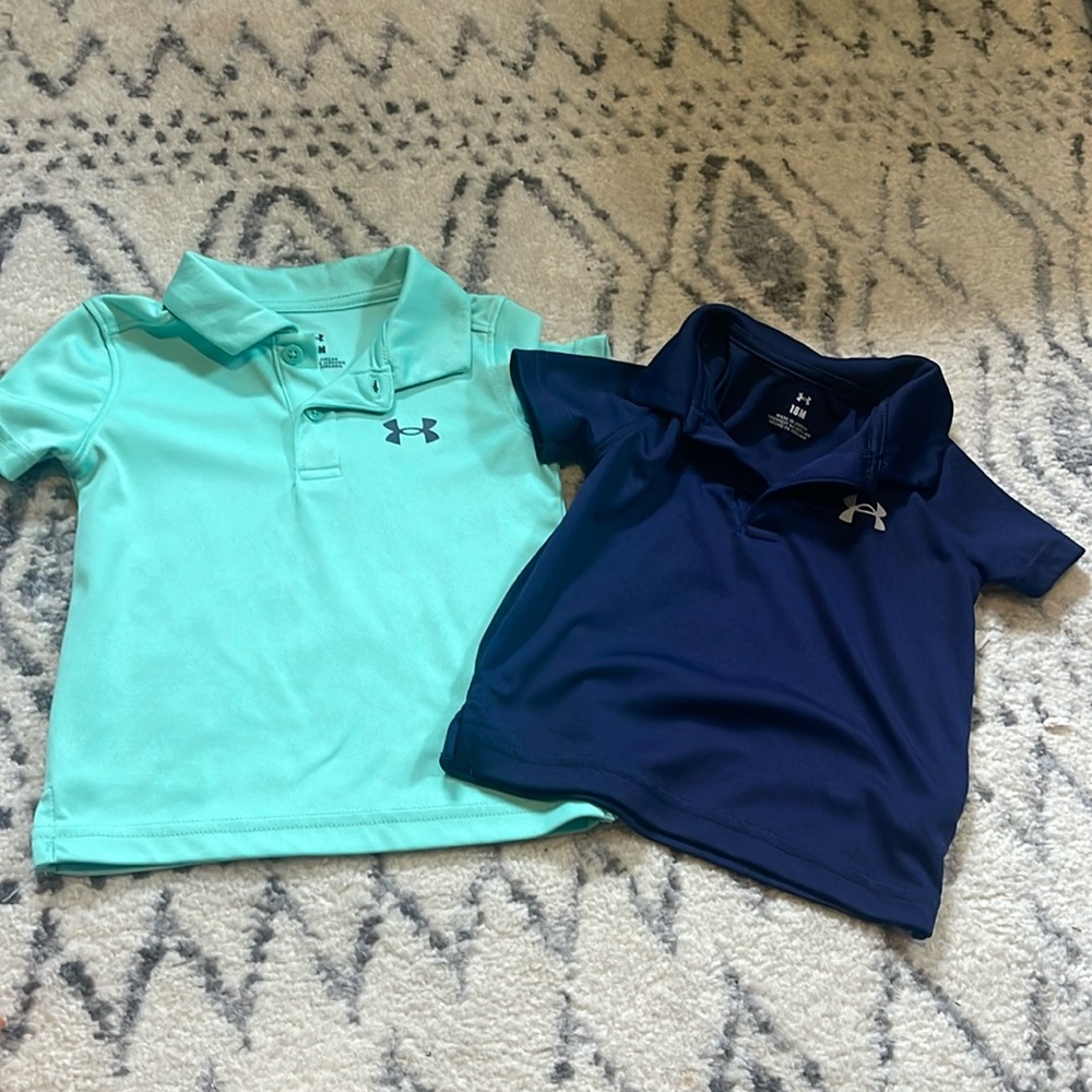 Like new under armor polos - 18 months